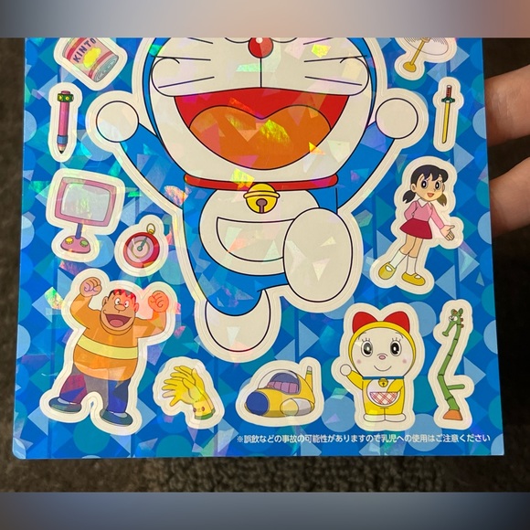 Hotto Motto Doraemon Sticker Sheet Holographic Shiny Japan Exclusive Official - Picture 5 of 6